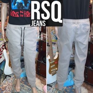 Mens med medium RSQ Twill Mens Khaki Jogger Pants Chinos